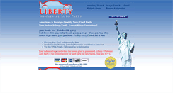 Desktop Screenshot of libertyusedparts.com